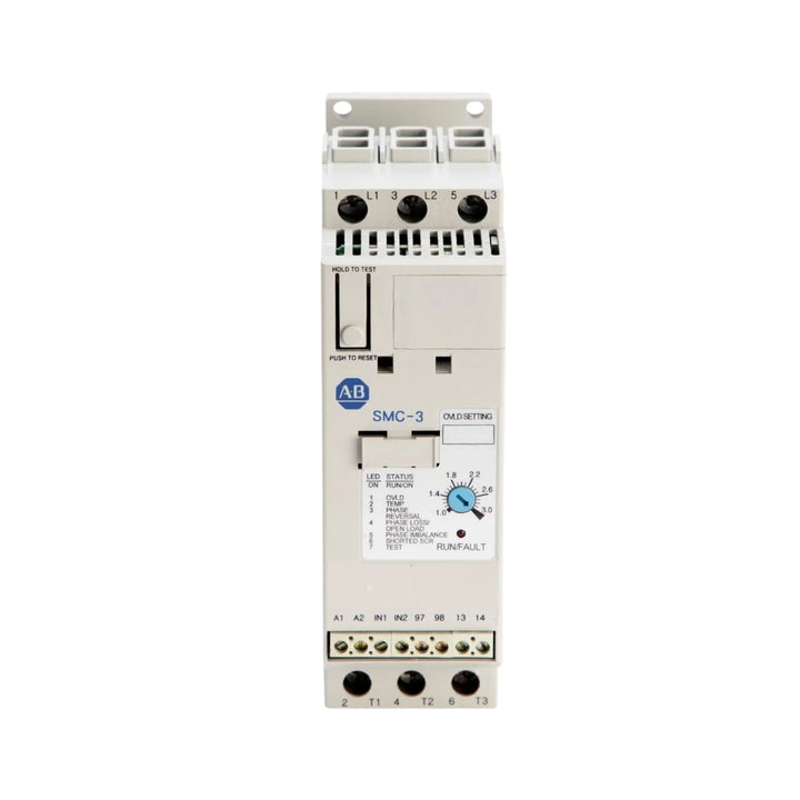Allen-Bradley 150-C3NCD SMC-3 Soft Starter, 3A, 200–600V AC, 3-phase, open type