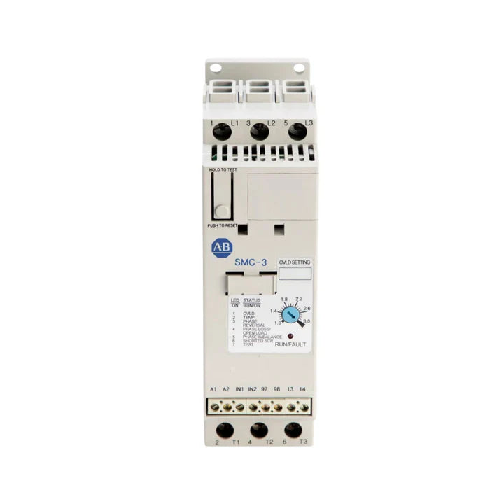 Allen-Bradley 150-C3NCR soft starter, 3A, 600V, 24V AC/DC, 3-wire, open type
