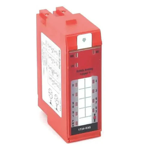 Allen-Bradley 1734-IE4S POINT I/O analog input module, 4-channel, for precise sensor signal control in industrial automation.
