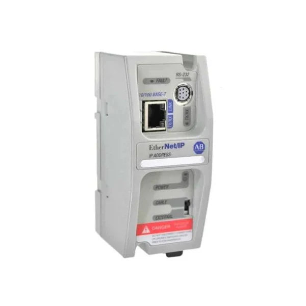 Allen-Bradley 1761-NET-ENI Ethernet interface module for MicroLogix PLCs, enables network connectivity