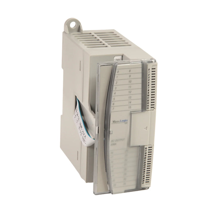 Allen-Bradley 1762-OV32T digital output module, 32-point, 24V DC sinking, high-density I/O for MicroLogix 1200/1400 PLCs.