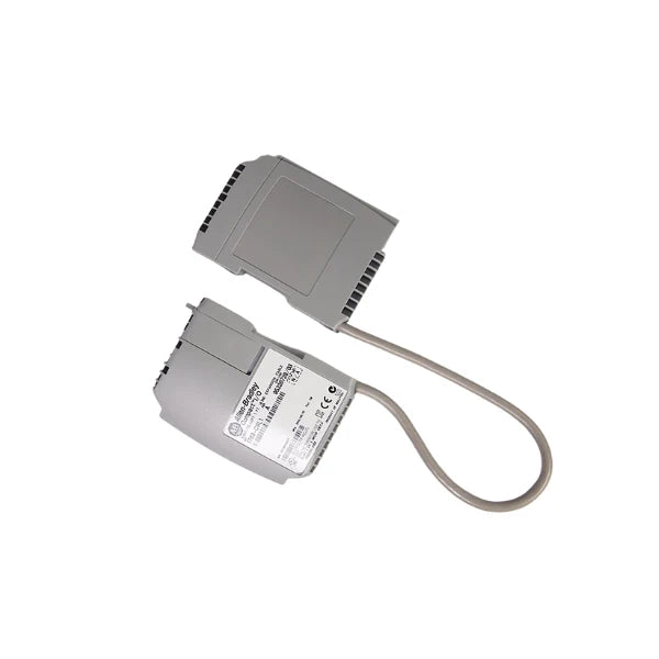 Allen-Bradley 1769-CRL1 bus expansion cable, 1 ft right-to-left with termination caps, for CompactLogix and MicroLogix 1500 I/O systems.