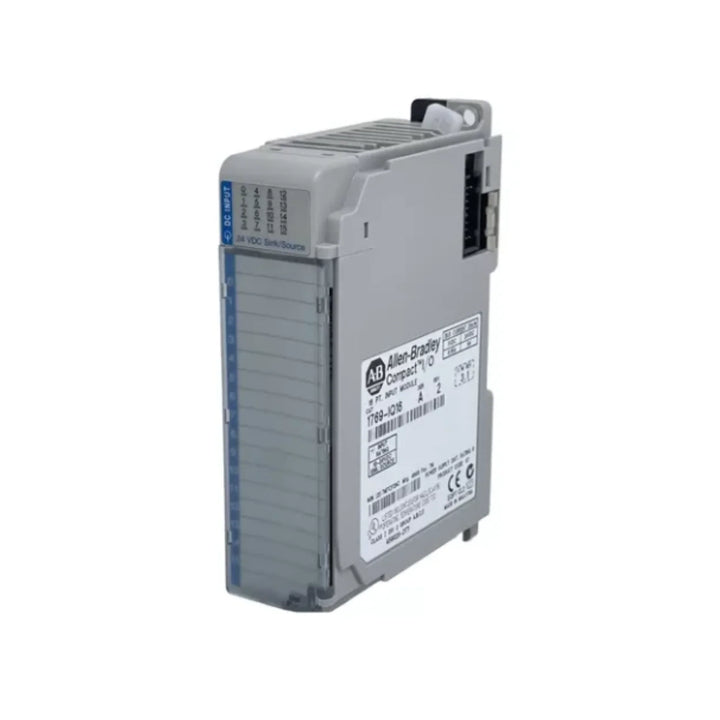 Allen-Bradley 1769-IQ16 input module, 16-point, Compact I/O, digital DC inputs for industrial automation control systems.