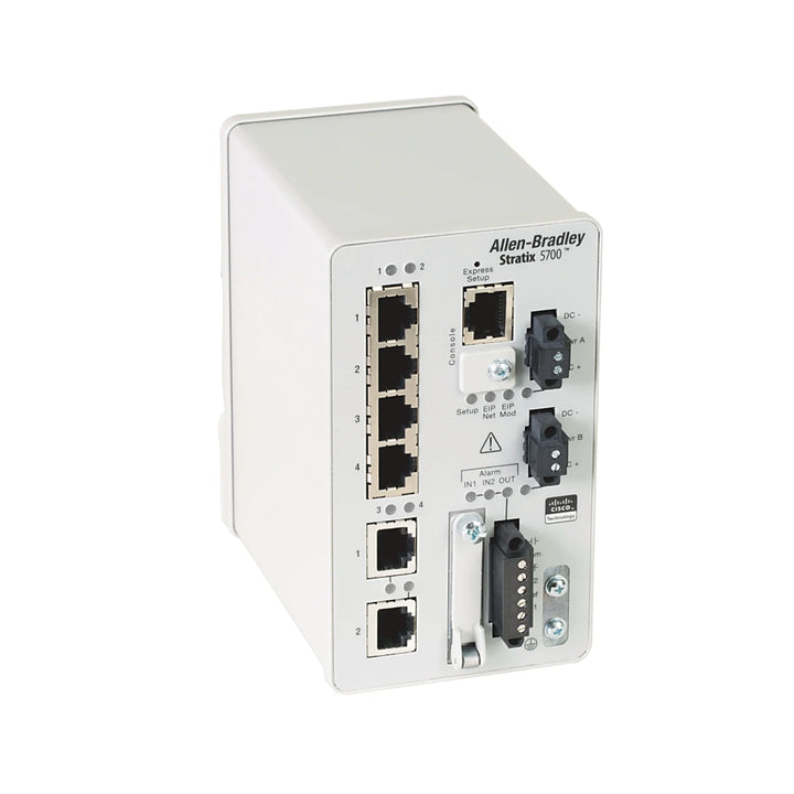 Allen-Bradley 1783-BMS06TGA Stratix 5700 managed Ethernet switch, 6+2 ports, DIN mount