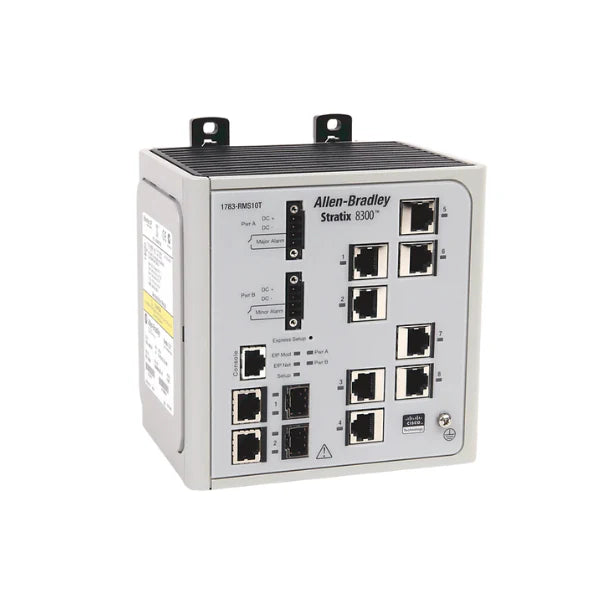 Allen-Bradley 1783-MS10T Stratix 5700 managed switch, 10 ports, for reliable Ethernet connectivity in industrial networks