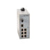 Allen-Bradley 1783-US7T1F Stratix 2000 unmanaged Ethernet switch with 7 RJ45 ports and 1 multimode fiber port. DIN rail mount.