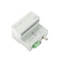 ControlNet repeater adapter, DIN rail mounted, supports coax and fiber modules for scalable industrial networks.
