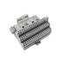 Allen-Bradley 1794-TB3 FLEX I/O terminal block with 16 terminals, screw clamp wiring, and DIN rail mount for modular industrial automation systems.