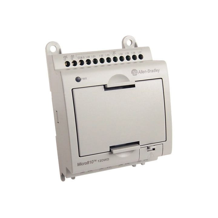 Allen-Bradley 2080-LC10-12DWD Micro810 controller, 12V DC, 8IN, 4AIN, 4 relay outputs