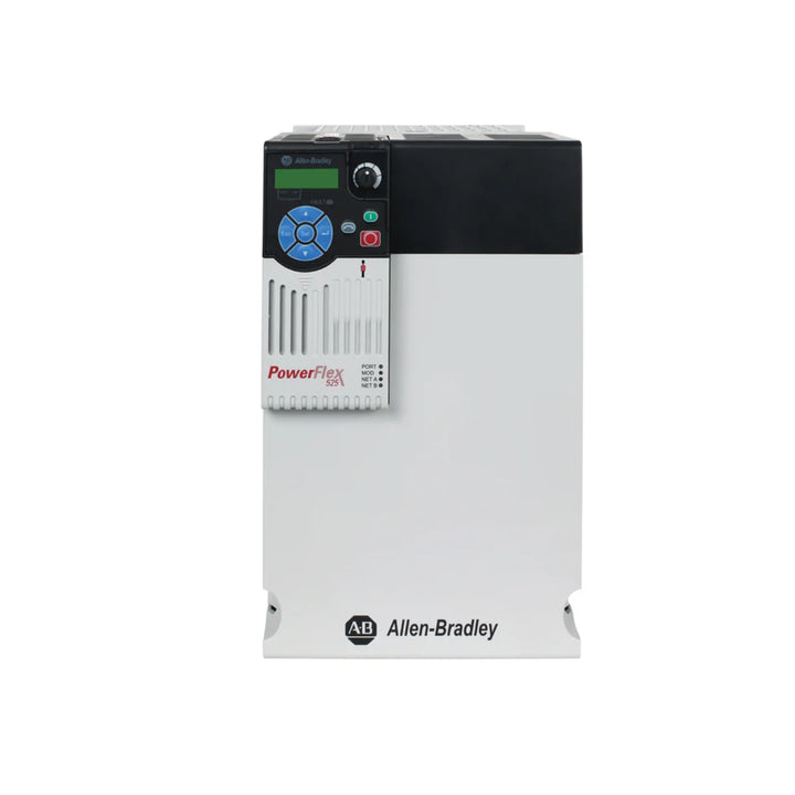 Allen-Bradley 25B-D017N114 PowerFlex 525 AC drive, 7.5 HP, 480V, with EtherNet/IP, for efficient motor speed control.