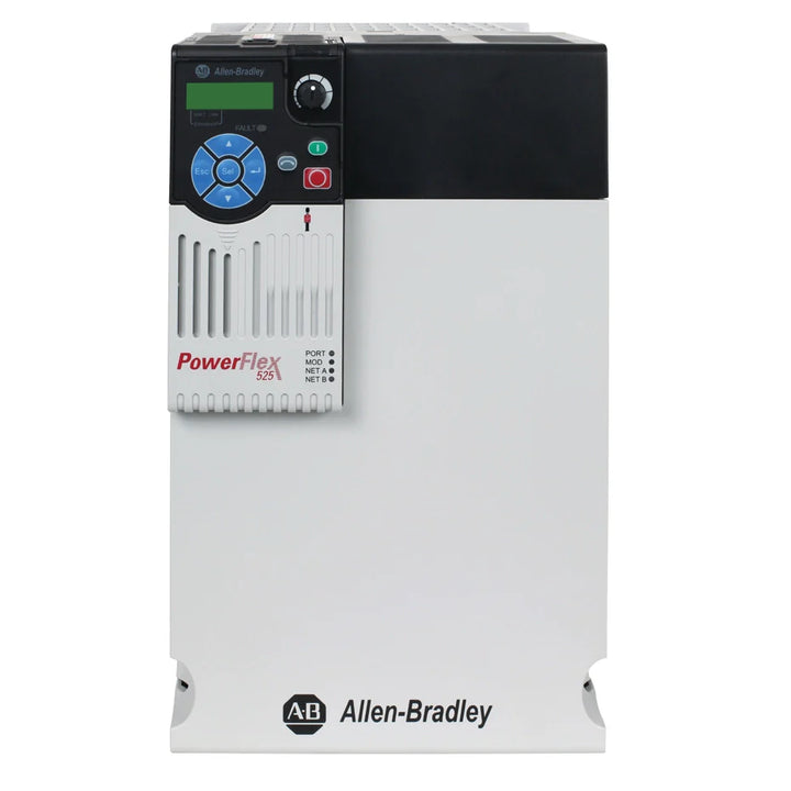 Allen-Bradley 25B-D043N114 PowerFlex 525 AC drive, 20 HP, 480V, with EtherNet/IP, for advanced motor control in automation.