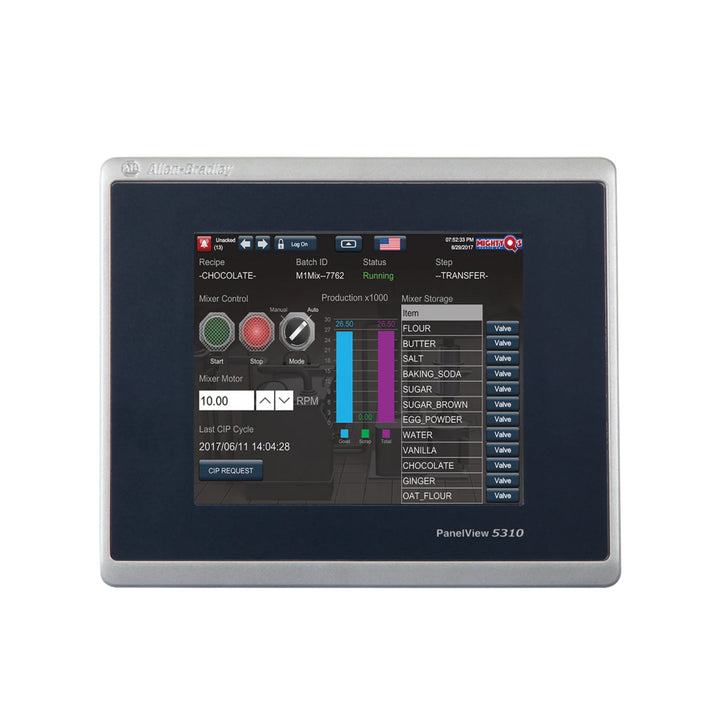 2713P-T6CD1 Allen-Bradley PanelView 5310 HMI, 6.5-inch touchscreen for compact and efficient operator interface