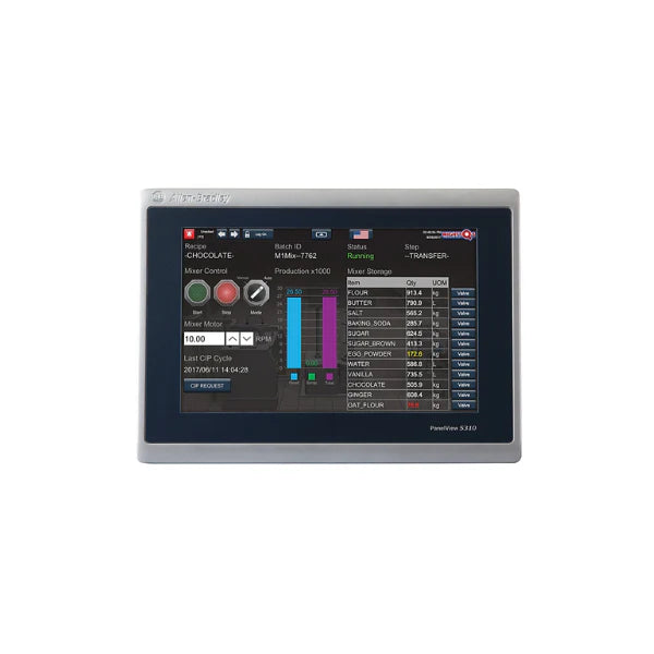 Allen-Bradley 2713P-T7WD1 PanelView 5310 HMI, 7-inch touchscreen, widescreen display for industrial machine control