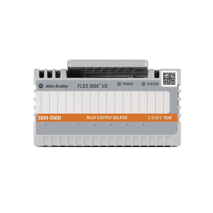 5094-OW8I, módulo de saída a relé Allen-Bradley para sistemas ControlLogix, ideal para controle de cargas industriais.