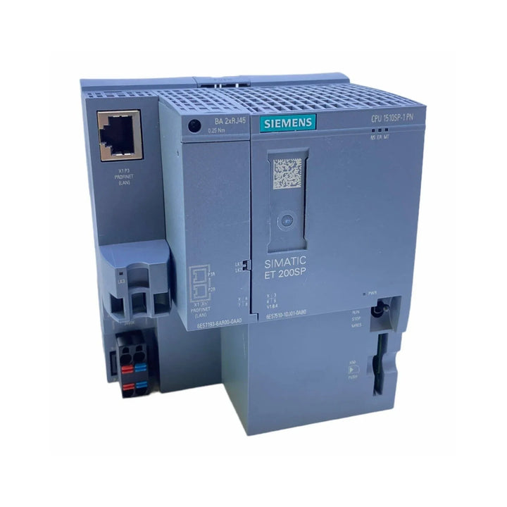 Siemens 6ES7510-1DJ01-0AB0 SIMATIC S7-1500 CPU 1510SP-1 PN with PROFINET for industrial automation.
