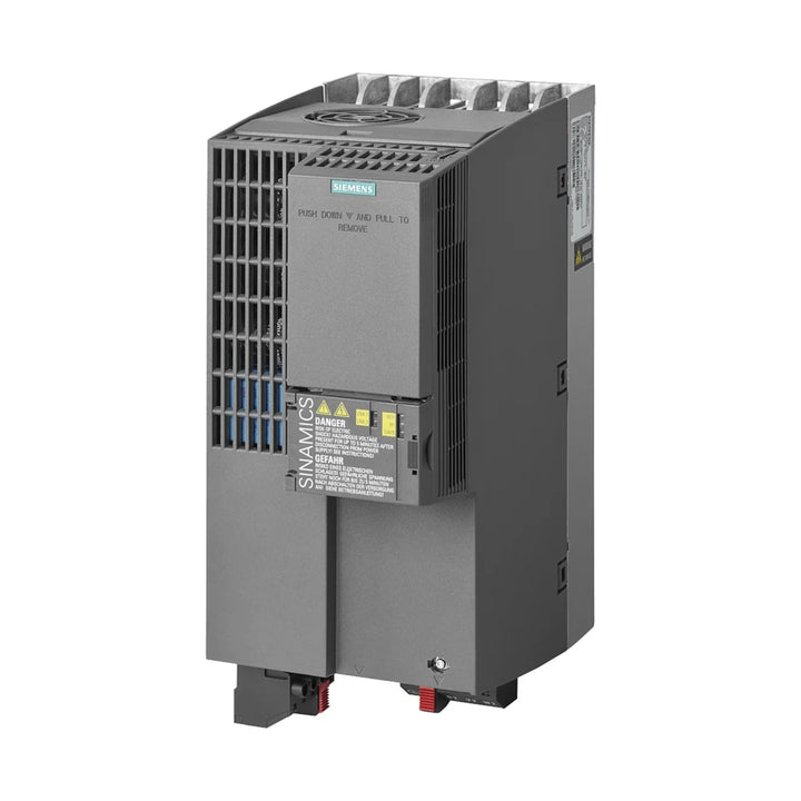 Siemens 6SL3210-1KE23-8UF1 SINAMICS G120C 18.5 kW drive for 500 V systems with PROFIBUS and STO safety function.