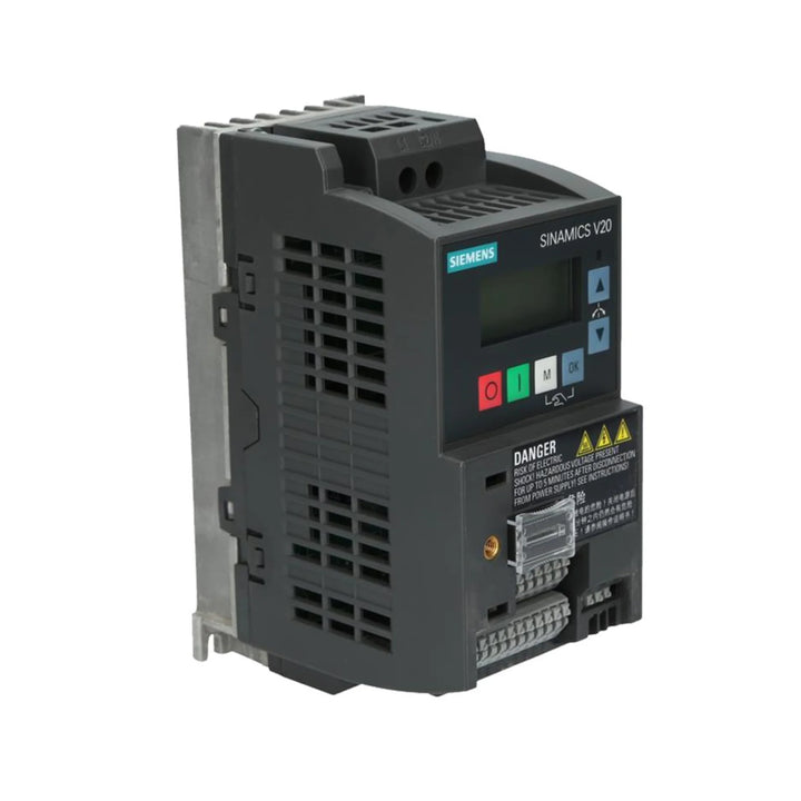Siemens 6SL3210-5BB15-5BV1 G120X drive, 15 kW, IP55-rated, with C1 EMC filter and STO for pump and fan applications.