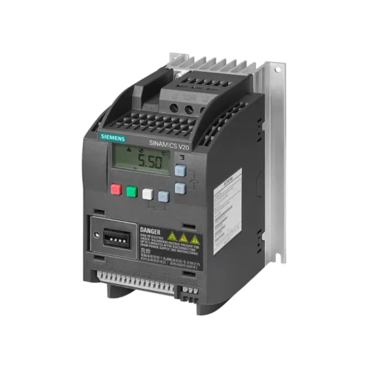 Siemens 6SL3210-5BE15-5CV0 G120C frequency inverter, 7.5 kW, 400 V, with PROFIBUS and safety functions.