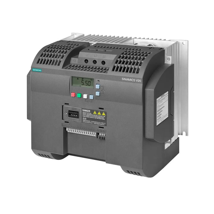 Siemens 6SL3210-5BE31-1UV0 SINAMICS S120 power module, 11 kW, 3AC 400 V, with integrated brake chopper for dynamic motor control.