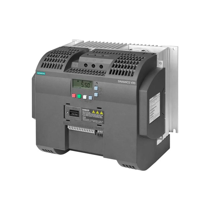Siemens 6SL3210-5BE31-5CV0 G120C 15 kW drive with CANopen and STO for safe, compact motor control in industrial automation.