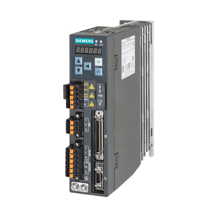 Siemens 6SL3210-5FB10-1UF2 SINAMICS G120 PM240-2 power module, 4 kW, 3AC 400 V, frame size FSA, with integrated brake chopper.