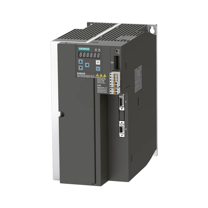Siemens 6SL3210-5FE15-0UF0 SINAMICS S120 power module, 400 V, 15 A, for industrial motor control.