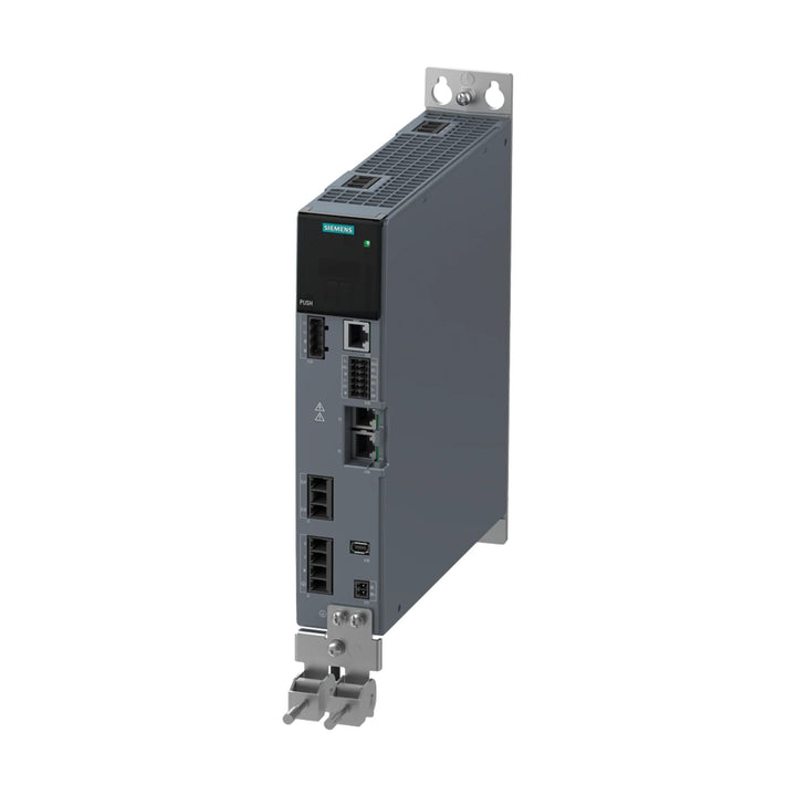 Siemens 6SL3210-5HE11-0UF0 SINAMICS G120X PM240P-2 module, 1.1 kW at 400 V for HVAC and water infrastructure automation.