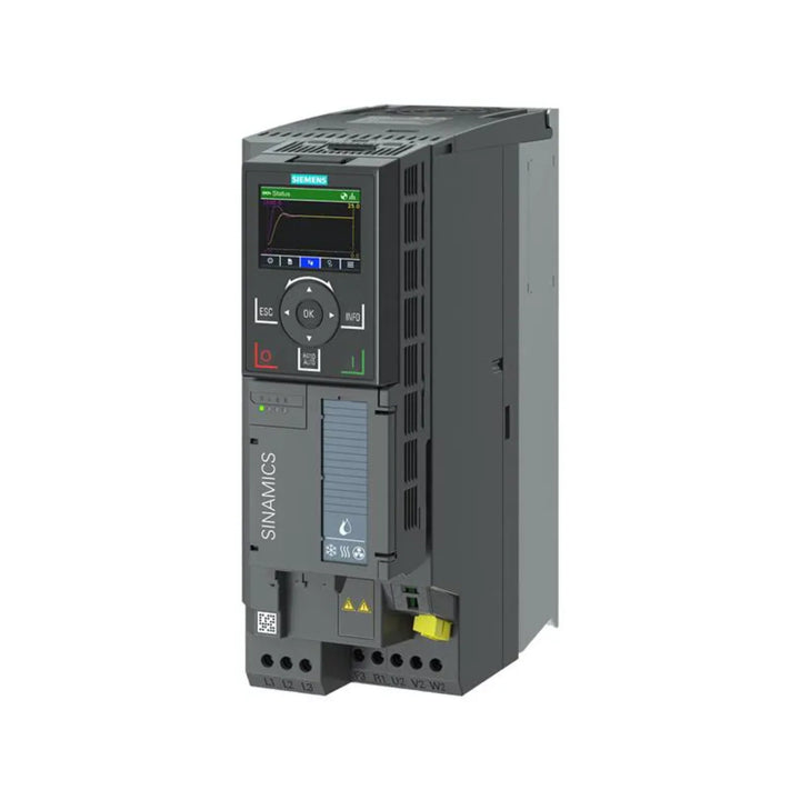 Siemens 6SL3220-3YE22-0UF0 SINAMICS S120 booksize power module, 222 A, for precise motor and motion control.