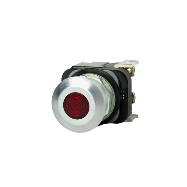 Allen-Bradley 800T-FXQH2RAV illuminated red push button, 30mm, 120V AC, momentary, 2 N.O., transformer type, heavy-duty, Type 4/13. Ships worldwide.