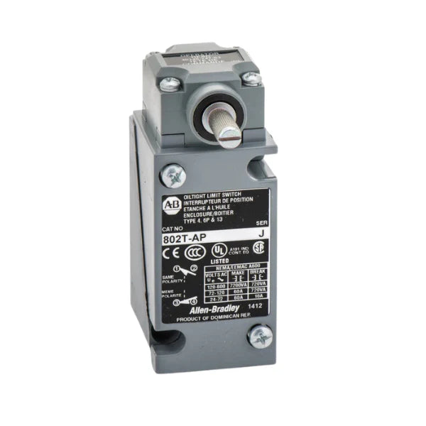 Allen-Bradley 802T-AP 22mm push button, actuator with plastic bezel, for industrial control and automation systems
