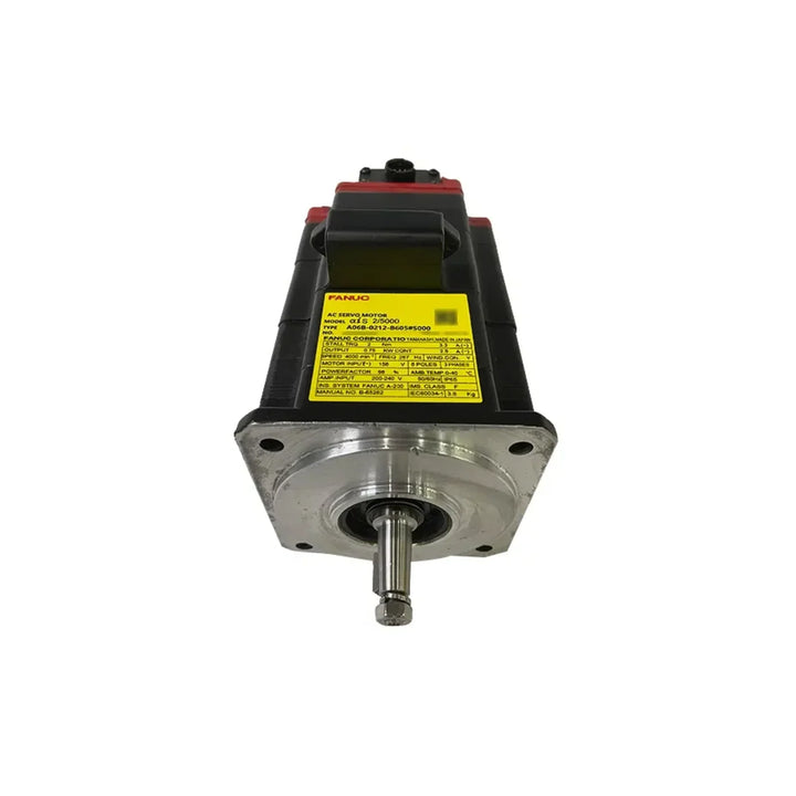 FANUC A06B-0229-B101 α5/3000 servo motor with brake for precise CNC and automation stopping control.