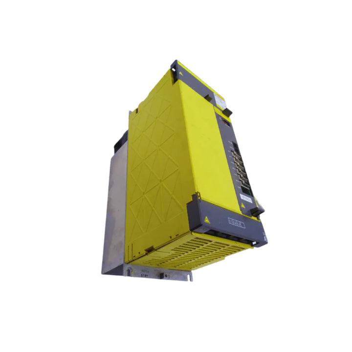 FANUC A06B-6151-H045#H580 SPM-45HVi spindle amplifier with 45 kW output for Alpha i CNC systems and advanced protection.