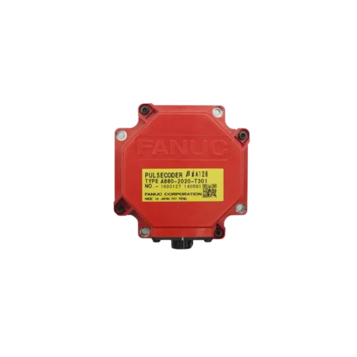 FANUC A860-2020-T301 pulse coder encoder for CNC, offering precise motor feedback and positioning accuracy.