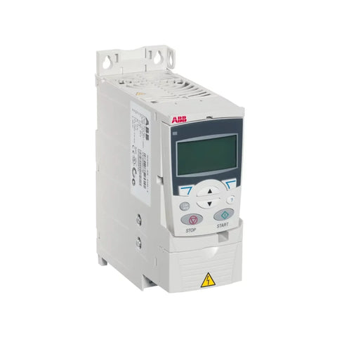 ABB ACS355-03E-03A3-4 1.5 kW VFD, IP20, 3-phase input, compact drive for conveyors, pumps, and industrial automation applications.