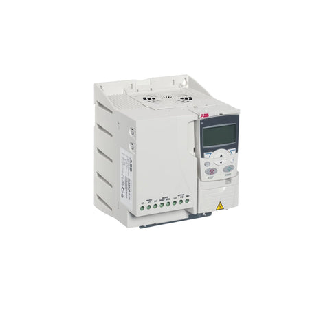 ABB ACS355-03U-09A8-2 VFD, 9.8 A, 3-phase, 240 V, compact motor drive for industrial automation.