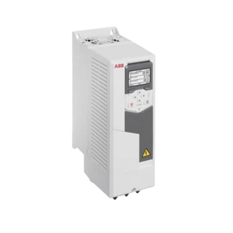 ABB ACS580-01-12A7-4 5.5 kW VFD, 400V 3-phase input, IP21 wall-mount enclosure, for pumps, fans, conveyors, and general motor control.