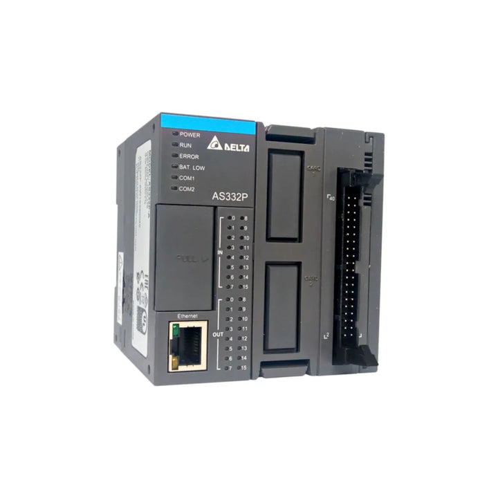 Delta AS332P-A HMI Panel, a high-performance control solution for industrial use, offering robust design and reliable communication.