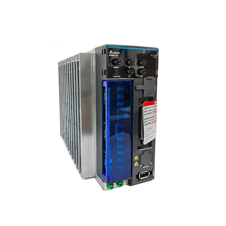 Delta ASD-E3-0721-L Servo Drive with robust design for industrial applications.