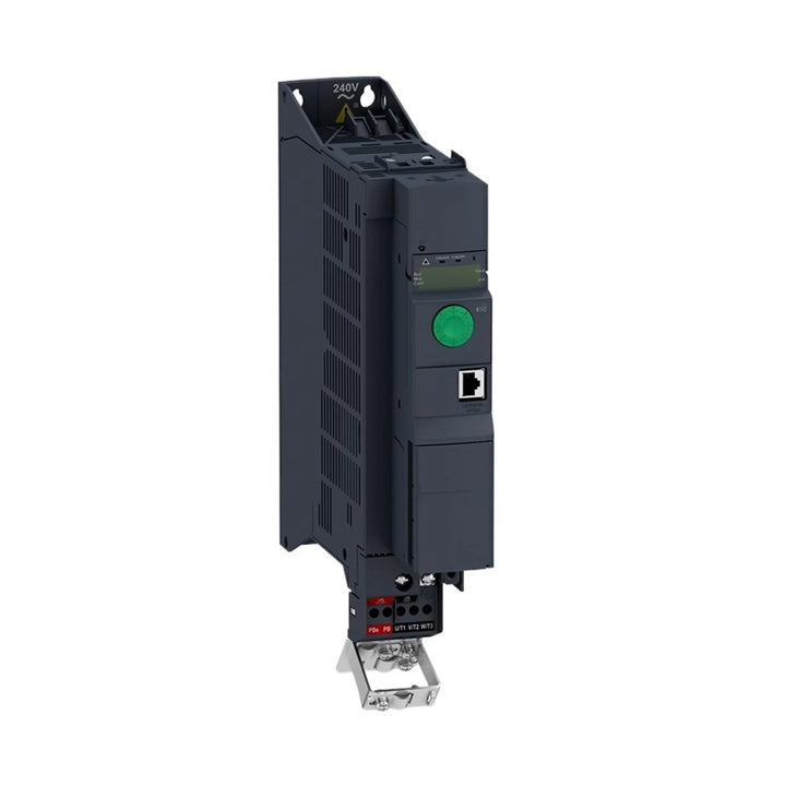 Schneider Electric ATV320U06N4B Altivar 320 drive, 0.55 kW (0.75 HP), 380–500V, 3-phase, with EMC filter and compact motor control.