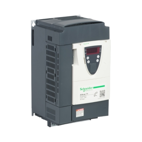 Schneider Electric ATV71HU40N4Z Altivar 71 VSD, 4 kW (5 HP), 380–480V, 3-phase, for advanced motor control and industrial automation.