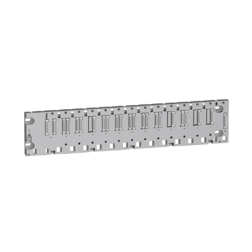 Schneider Electric BMEXBP1200 Modicon X80 12-slot Ethernet backplane for expanding M580 and M340 PAC systems in industrial automation.