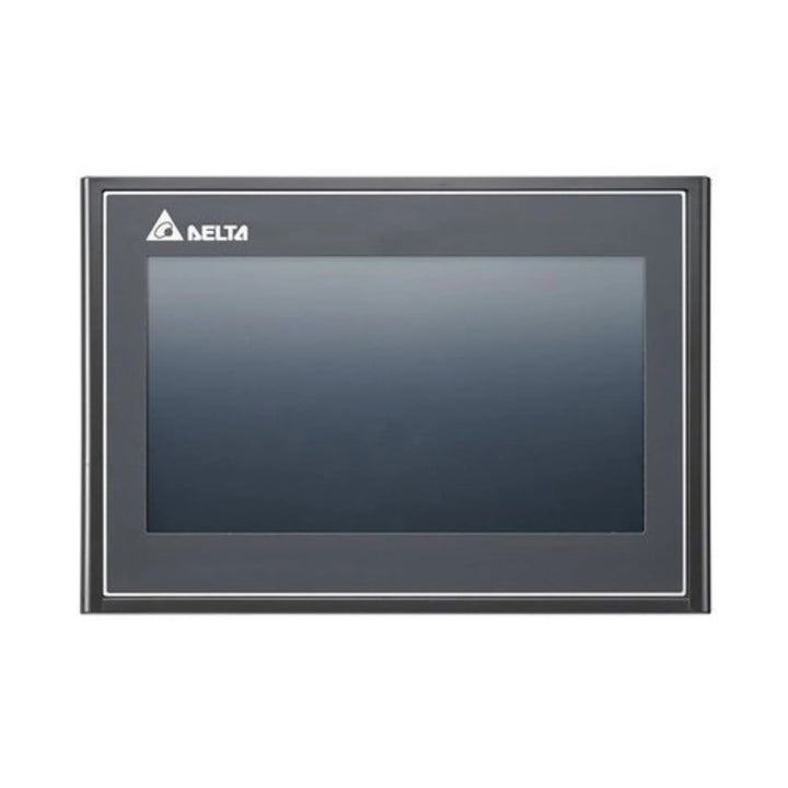 Delta DOP-110CS 10.1" HMI with 1024x600 resolution, Ethernet, USB, and serial ports for advanced industrial automation systems.