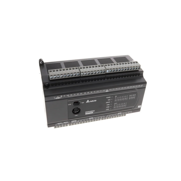 Delta DVP40ES200RE PLC Module, efficient automation control with reliable industrial communication and a robust design.