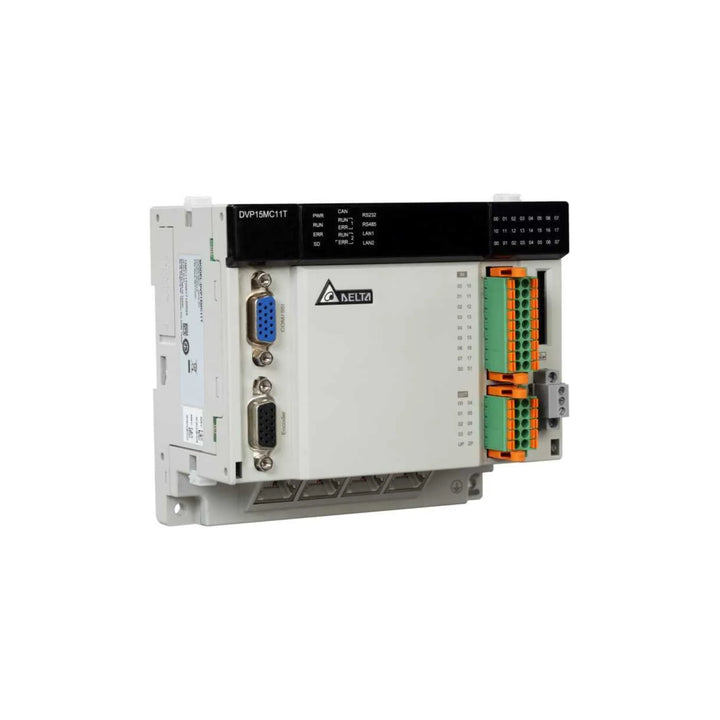 Delta DVP50MC11T-06 PLC Module with advanced automation control and reliable industrial communication, ideal for diverse environments.