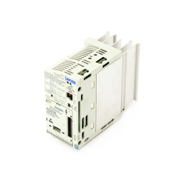 Lenze E82EV371_2C VFD, 0.37 kW, 230 V, compact 8200 Vector motor drive for automation.