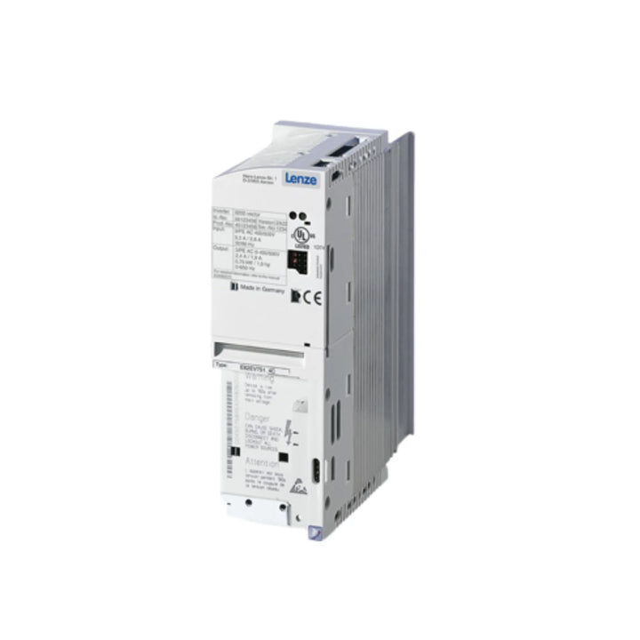 Lenze E82EV751-4C frequency inverter, 0.75 kW, 400–500 V AC, compact design for precise industrial motor control.