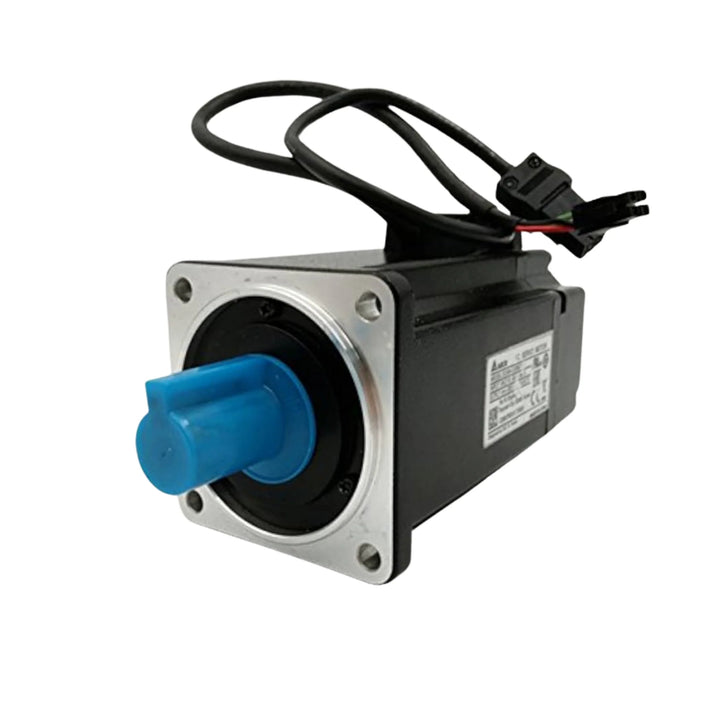 Delta ECMA-C20807RS 0.75 kW servo motor, 3000 RPM, 220V with 17-bit encoder for precise motion control in industrial automation.