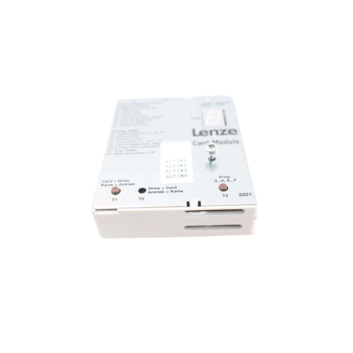 Lenze EMZ2221IB remote keypad, 7-segment LED display, IP65 front, panel-mounted for parameter setup on 8200 Vector frequency inverters.
