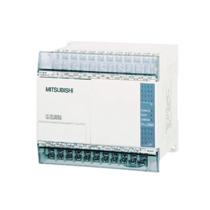 Mitsubishi FX1S-30MR-001 PLC, 30 I/O, 100–240V AC, compact relay output controller for small automation