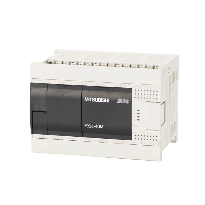Mitsubishi FX3GA-40MR-CM PLC, 40 I/O, 100–240V AC, relay outputs, USB and RS-422, FX3GA series CPU